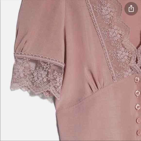 Pink Zara button down blouse - Picture 5 of 6
